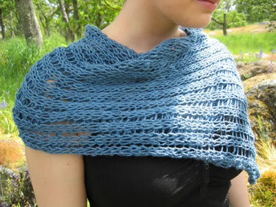 Knit shawl, free knitting pattern. - Crafts - Free Craft Patterns