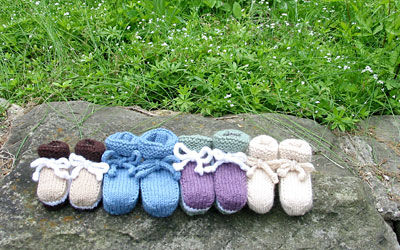Knit Pattern Baby Booties on Booties Knitting Pattern