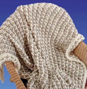 Homespun Knit Afghan ⋆ Knitting Bee