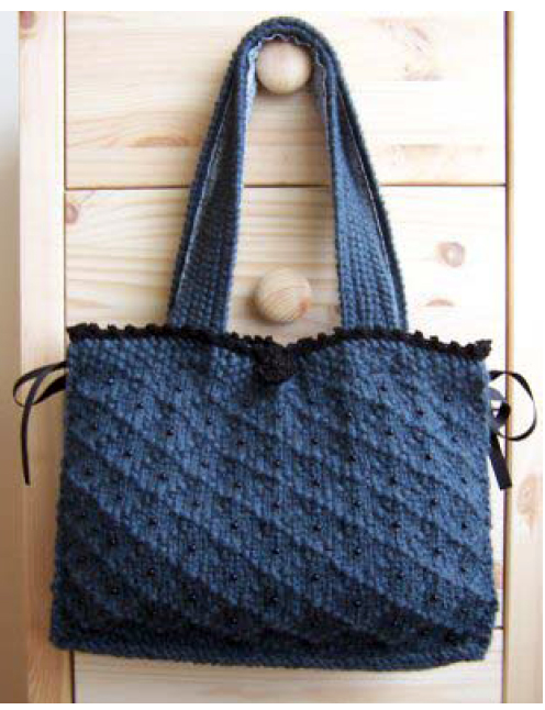 Fleck Stitch Envelope Purse - Free Knitting Pattern for a Fleck