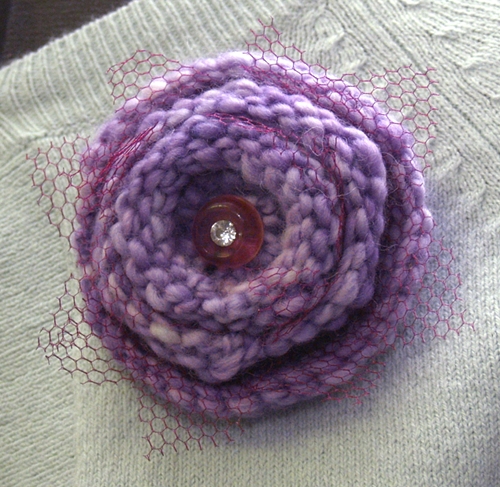knitting flower patterns