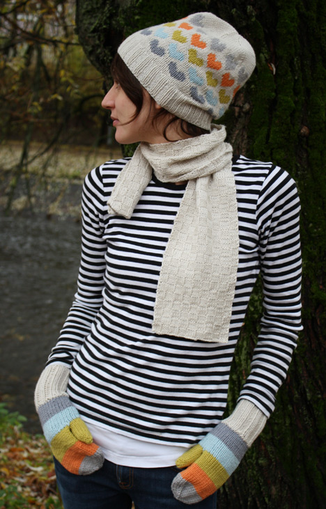 FREE PATTERN: Head over Heels Scarf and Hat | Knit to Donate to