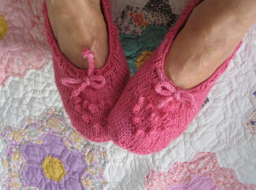 Raspberry Bed Socks