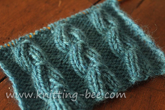 Chain Cable Knitting Stitch ⋆ Knitting Bee