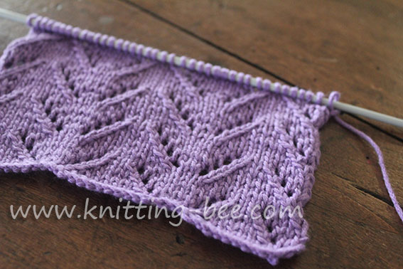 simple-chevron-lace-knitting-pattern-1 ⋆ Knitting Bee