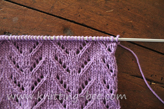 simple-chevron-lace-knitting-pattern ⋆ Knitting Bee