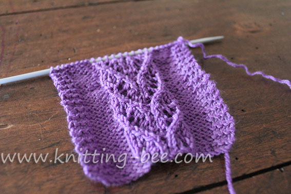 Heart Vine Lace Panel Stitch ⋆ Knitting Bee