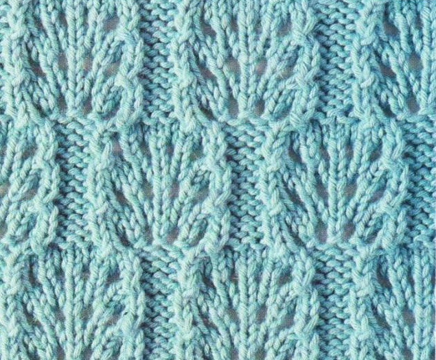 Knitted Lace Blocks Stitch