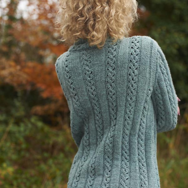 Margot Long Cable Jacket knitting pattern free