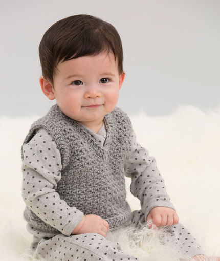 Crochet Baby Vest ⋆ Knitting Bee (2 free knitting patterns)