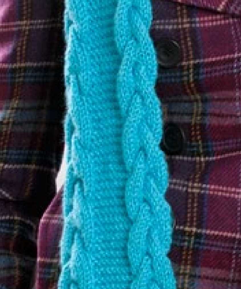Modèle de tricot gratuit pour écharpe CableEdge
