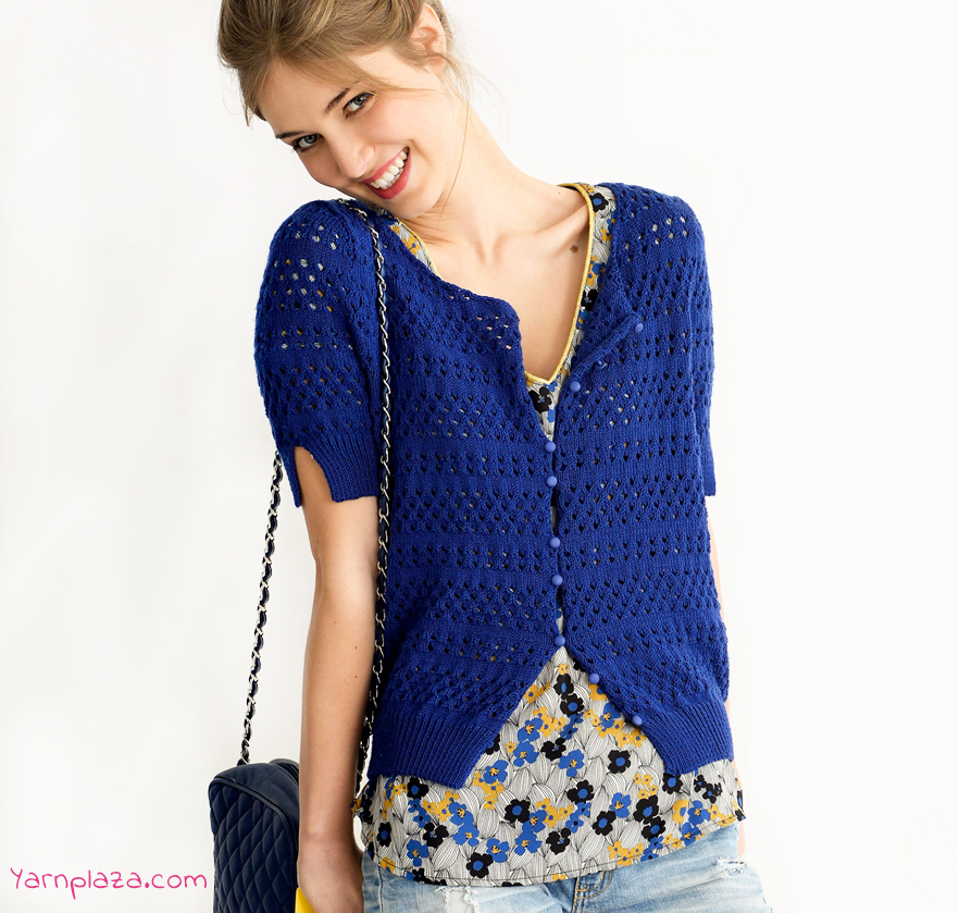 Summer Cardigan - Free Lace Knitting Pattern ⋆ Knitting Bee