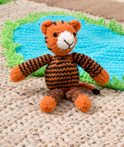 Tracy the Tiger Free Knitting Pattern