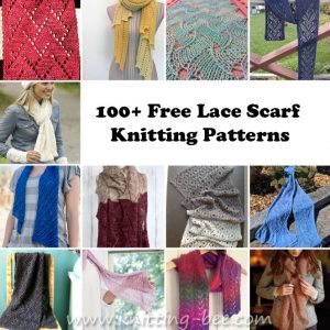 100+ Free Lace Scarf Knitting Patterns You'll Adore http://www.knitting-bee.com/