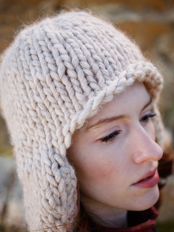 Zoya Bulky Yarn Earflap Hat Free Knitting Pattern