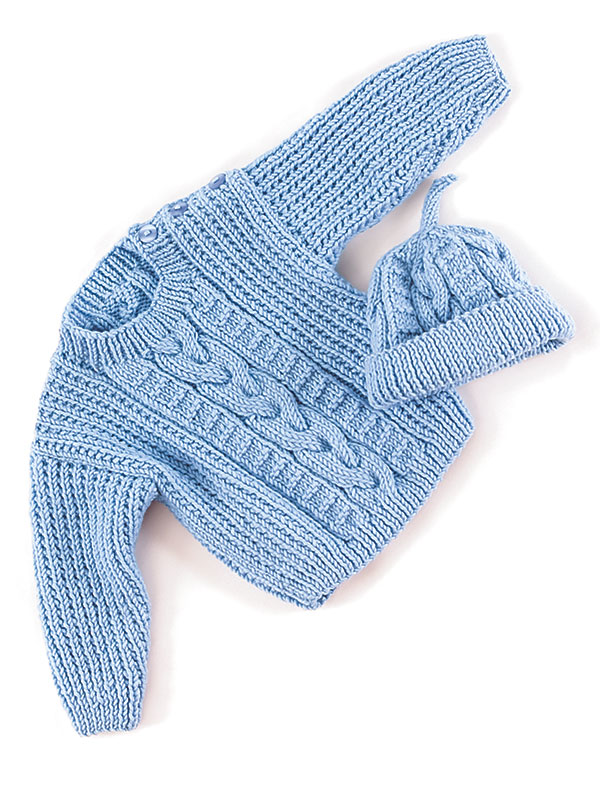Bob Cabled Sweater and Hat Free Knitting Pattern for ...