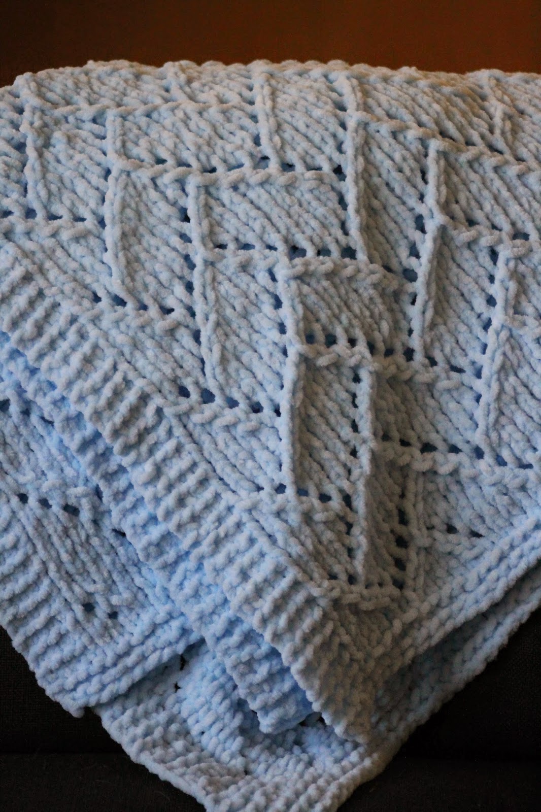 Bulky Yarn Baby Blanket Knitting Patterns ⋆ Knitting Bee