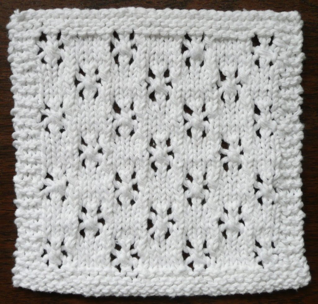 Free free lace dishcloth knitting pattern Patterns ⋆