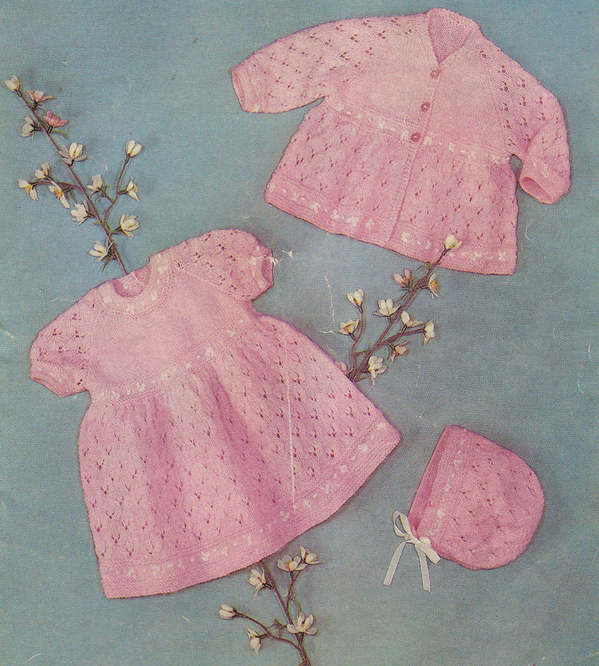 Vintage Knitting Patterns Baby 107