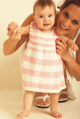 30 Free Knit Baby Dresses You'll Love Knitting
