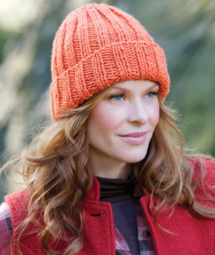 Easy-Fit Ribbed Hat Free Knitting Pattern ⋆ Knitting Bee