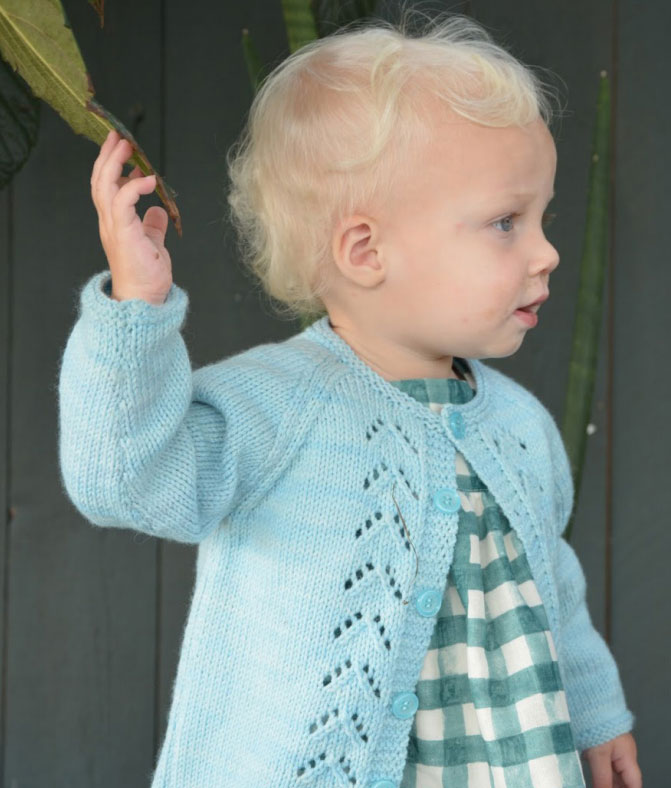 Merel Cardigan Knitting Pattern for 2 year olds