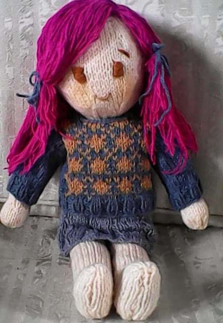 doll knitting pattern emiko patterns ragdoll bee japanese cm child