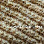 Free Diagonal Knit Stitch Pattern from http://www.knitting-bee.com/knitting-stitch-library/knit-purl-stitches/free-diagonal-knit-stitch-pattern