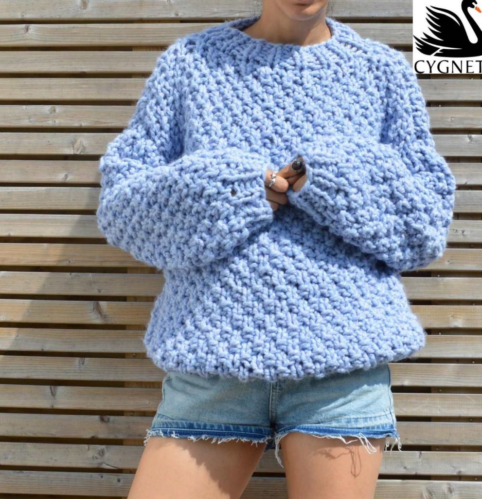 Seriously Chunky Free Sweater Knitting Pattern