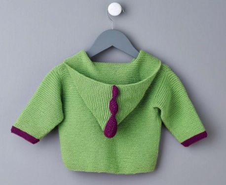 Baby Dinosaur Hoodie Free Knitting Pattern
