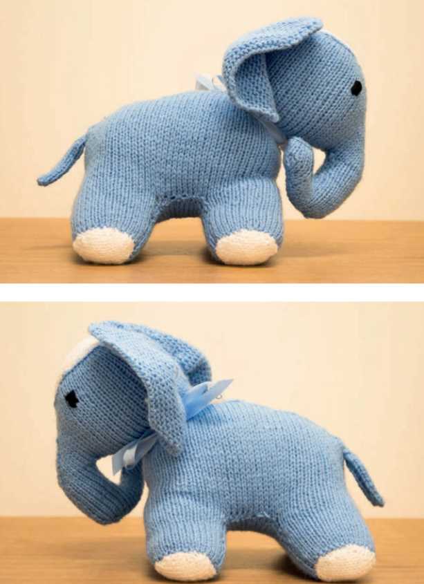 Free Animal Toy Knitting Pattern for an Elephant