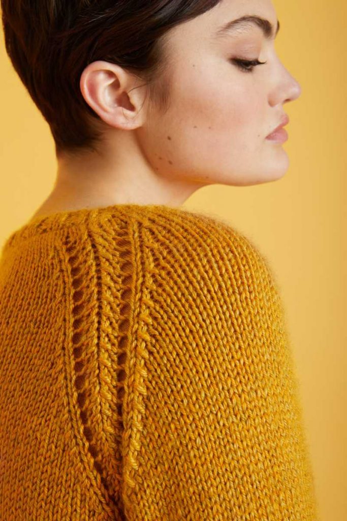 Free Knitting Pattern for a Cabled Raglan Cardigan