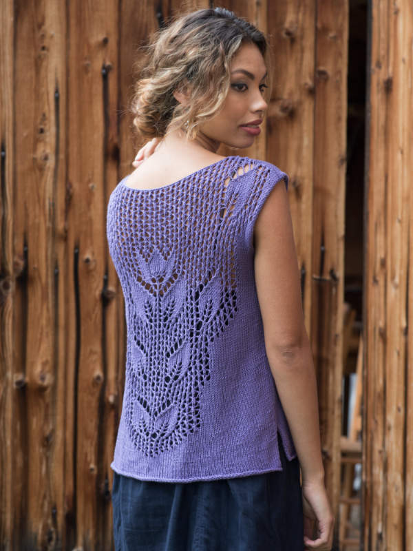 Free Knitting Pattern for Marsh Lace Top