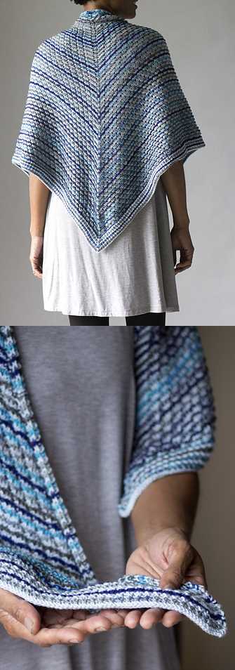 10 Easy and Free Triangle Shawl Knitting Pattern