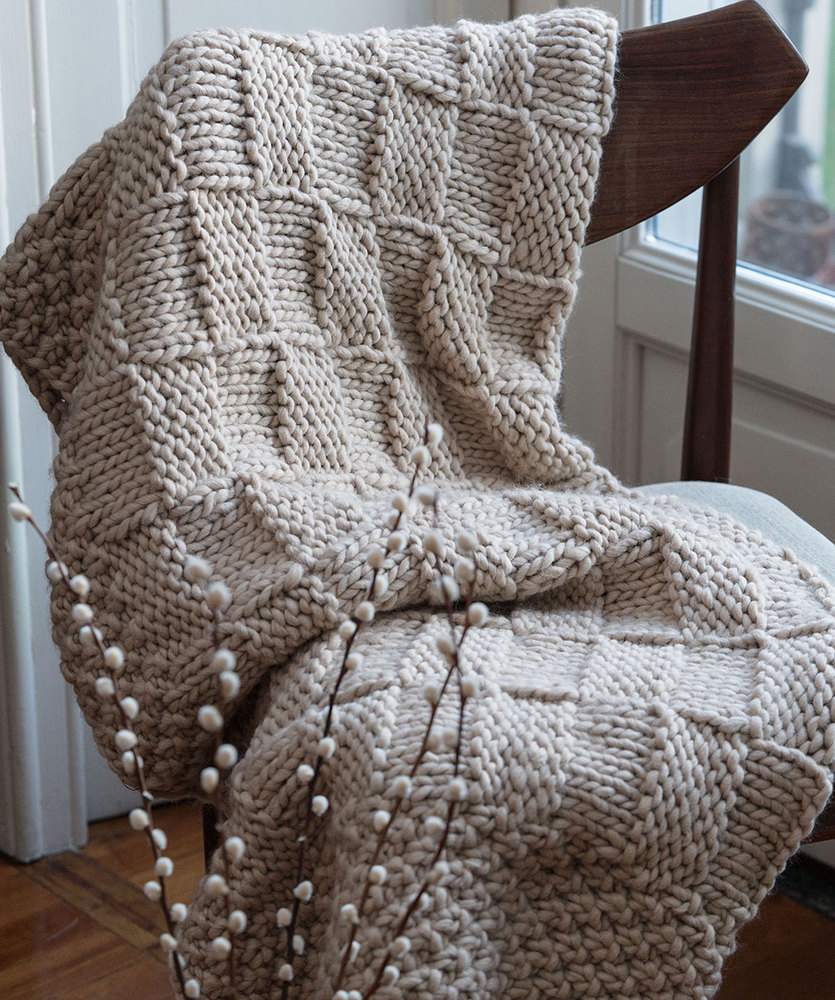 Free free textured blanket knitting patterns Patterns ...