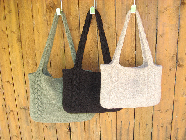 25+ Free Knit Tote Bag Patterns You'll Love Knitting