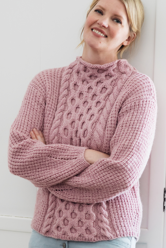 Free free ladies cabled sweater knitting pattern Patterns ...