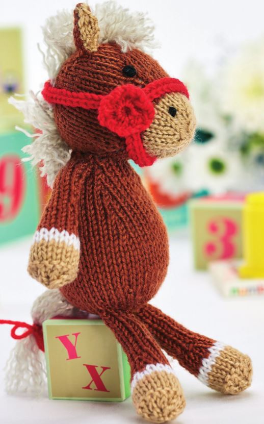 Free Toy Knitting Pattern for Theodore the Horse Amigurumi