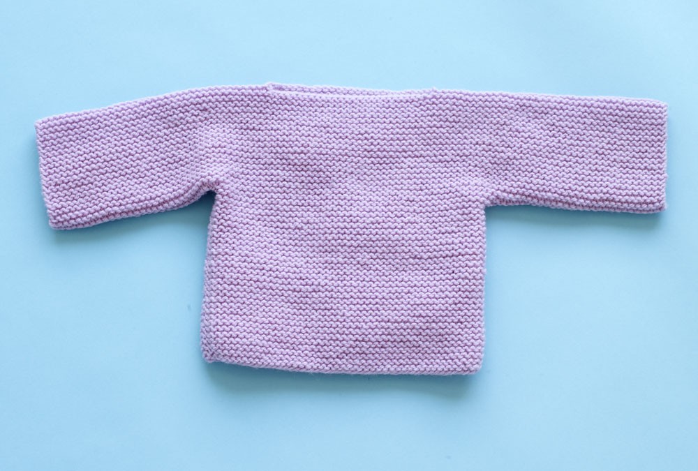 Free knitting pattern for an easy one piece garter stitch ...