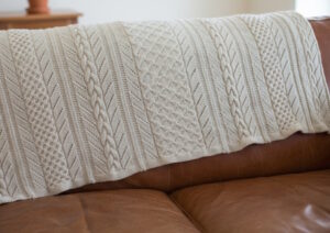 Textured Panel Afghan – Free Knitting Pattern