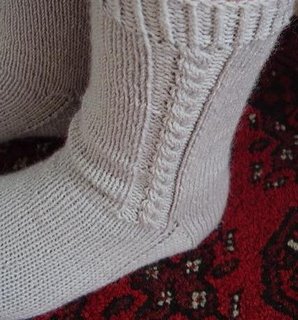 Cable Socks in Alpaca