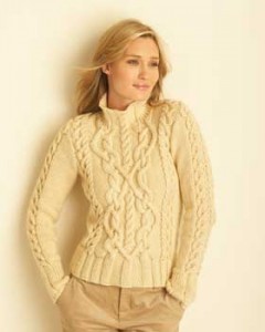 Knitting - Pattern Reading - Instructions for Woman&apos;s Turtleneck