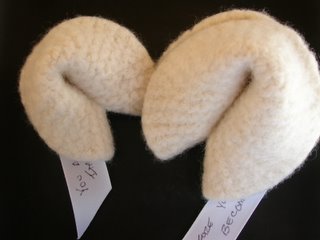 Felted Fortune Cookies