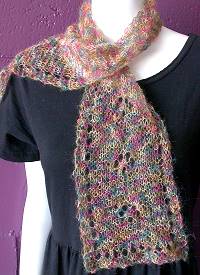 Kid Merino Cat's Paw Lace Scarf