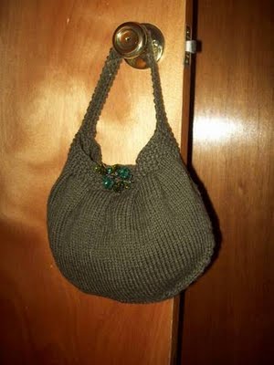 Knitted Buttercup Bag