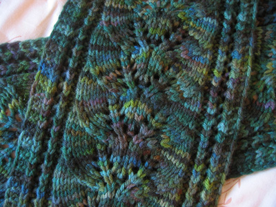 Twisted Knitter: Leaf Lace Scarf Archives