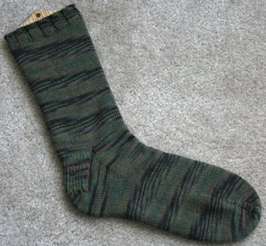 Fingering Weight Toe-Up Socks With Gusset and Slip-Stitch Heel