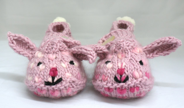 Striped Slippers Knitting Pattern - Crafts: free, easy, homemade