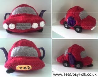 Car Tea Cosy Knitting Pattern 