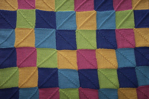 Color Block Baby Blanket